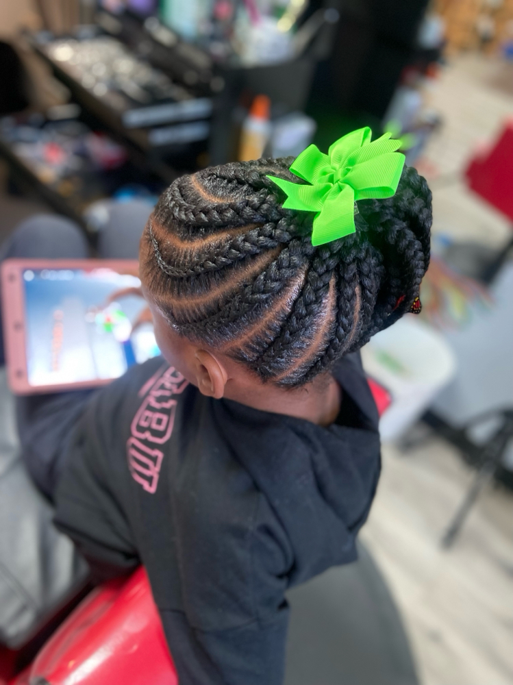 Kids Cornrow W/o Hair Med