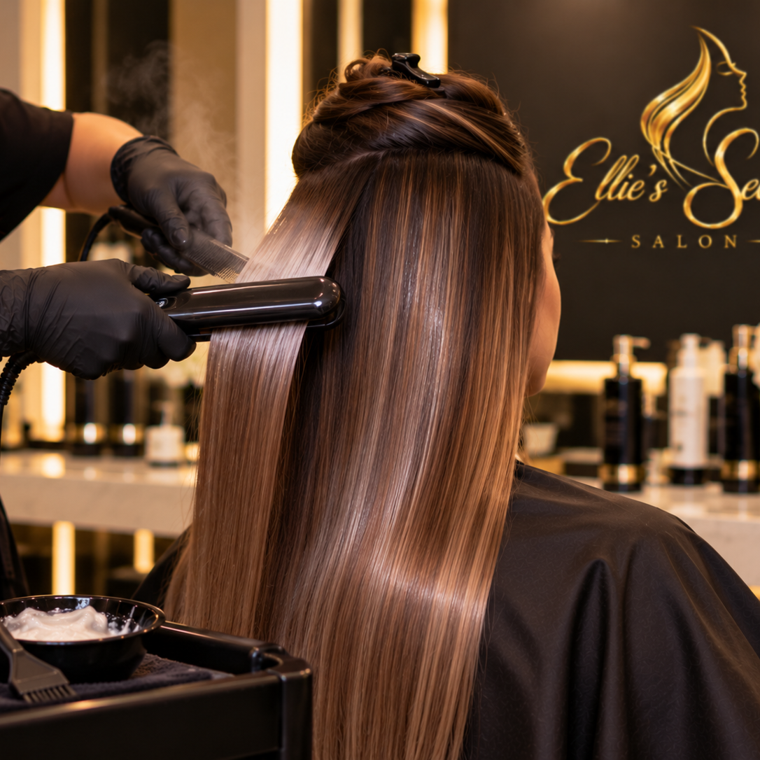 Keratin Treatment at Ellie’s secret salon in Irvine, CA