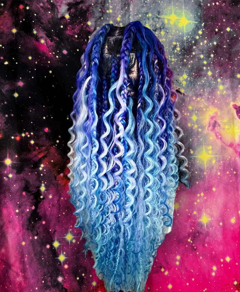 Medium Boho Knotless Braids