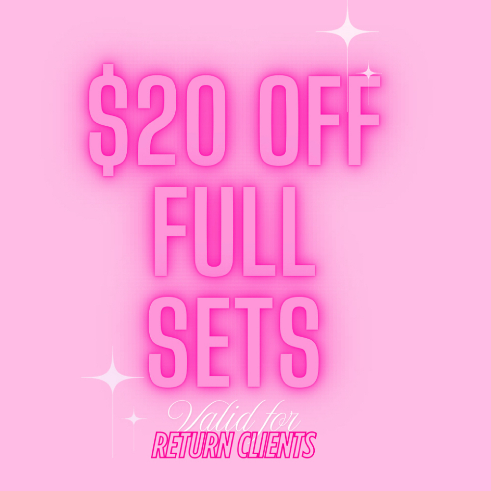 RETURN CLIENTS• $20 OFF FULL SETS! at Vanity Lashes in las vegas, NV