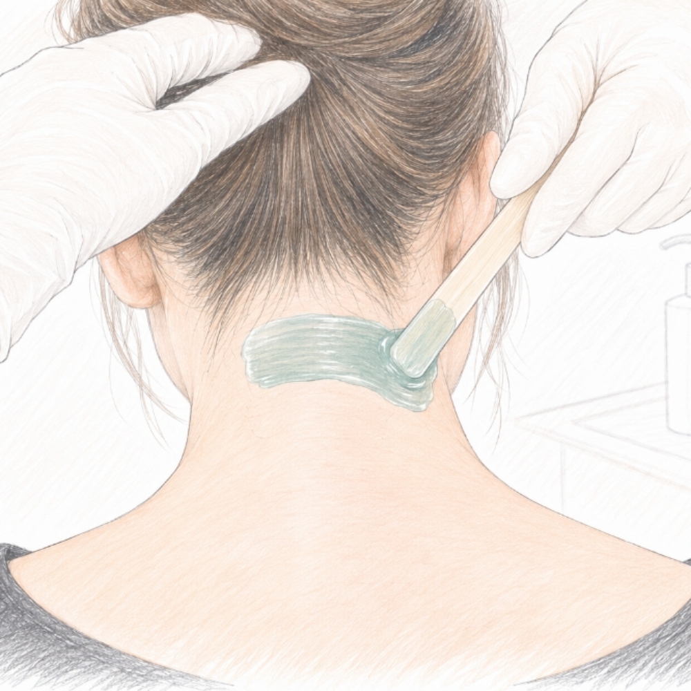 Neck waxing at Skin Reboot Spa Clinic in Cary, NC