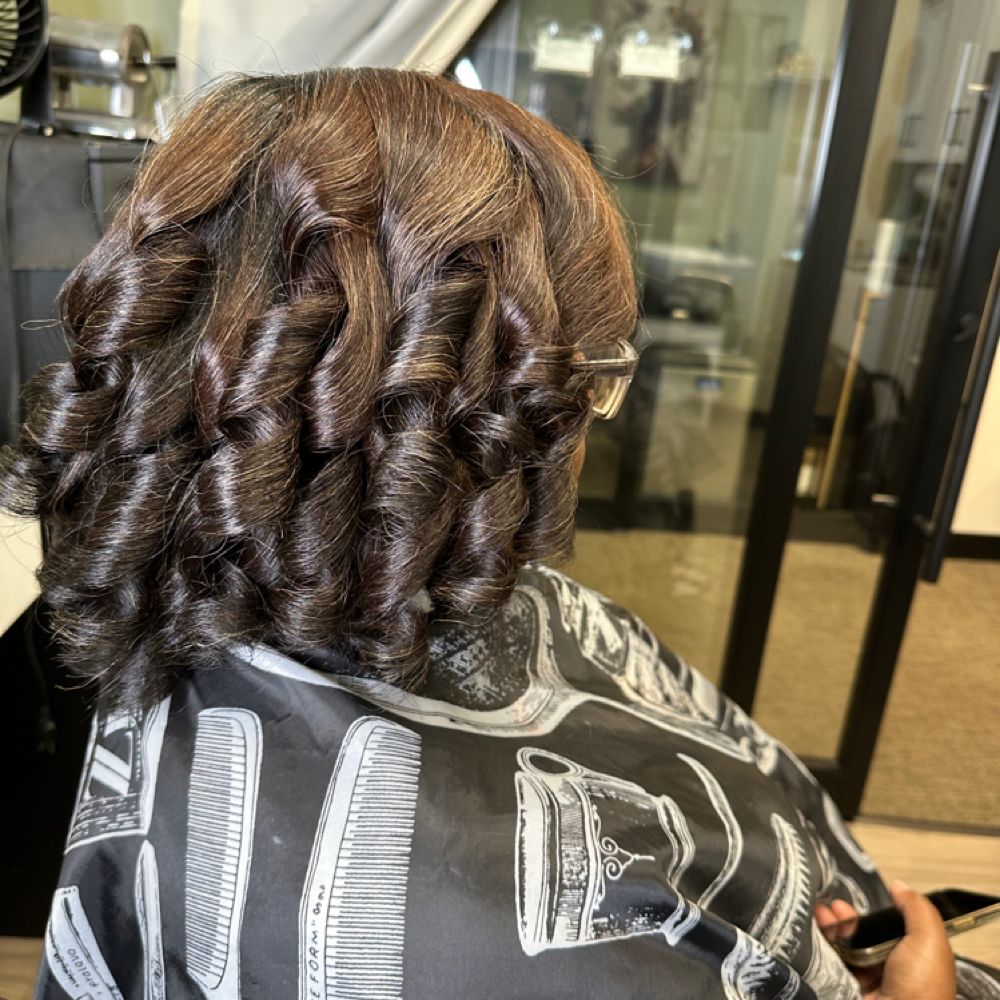 Silk Press, Trim, & Curls at Tress Affairs By Tamiera in Wauwatosa, WI