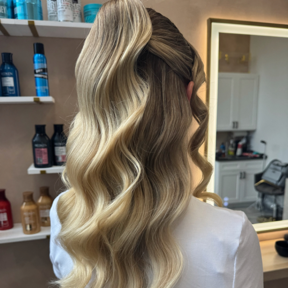 Blowout + Half Up at Eternal Beauty Salon in Hoboken, NJ