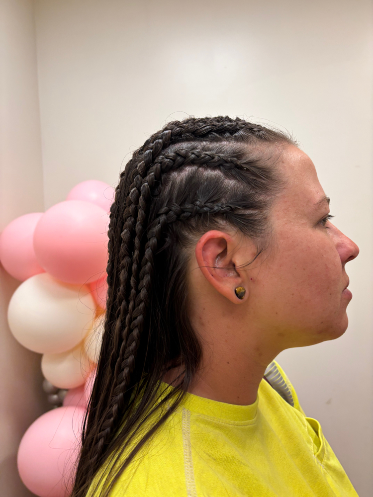 Simple Cornrow/Braid Down