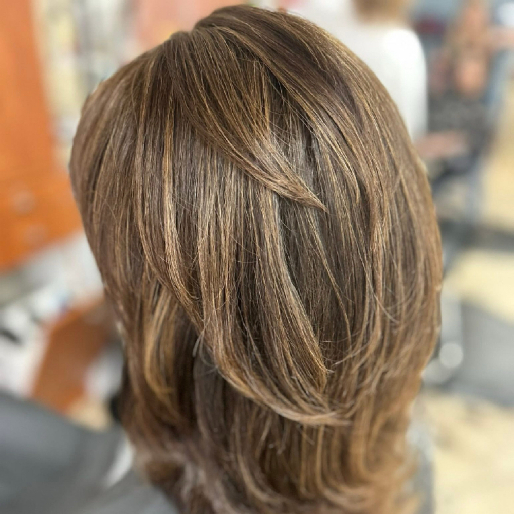 Root Color Touch Up at Hair By The Blonde Stylist in Brevard, NC