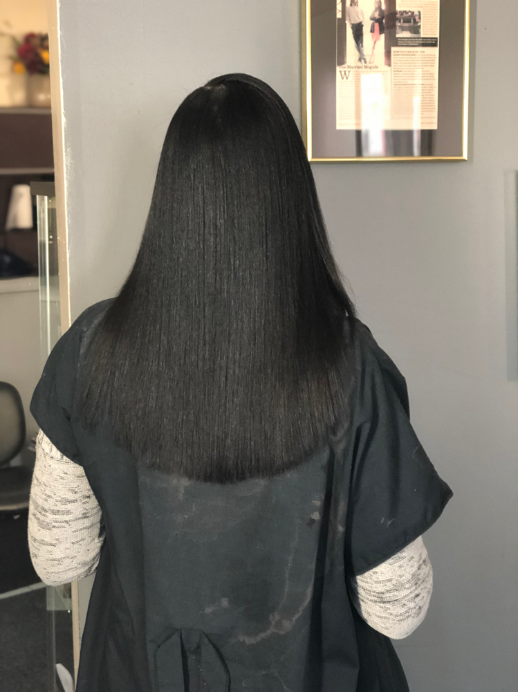 Keratin smoothing treatment