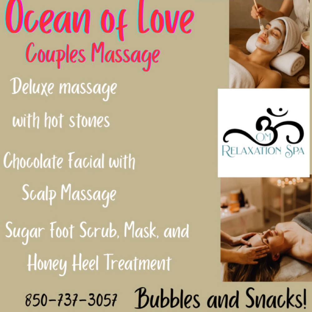 Oceans Of love Single at Om Relaxation Spa booking and gift cards (located under about) in Destin, FL