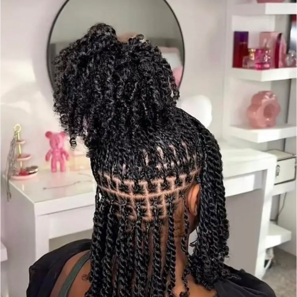 Small Passion Twist at Djina  Braiding in Grand Prairie, TX