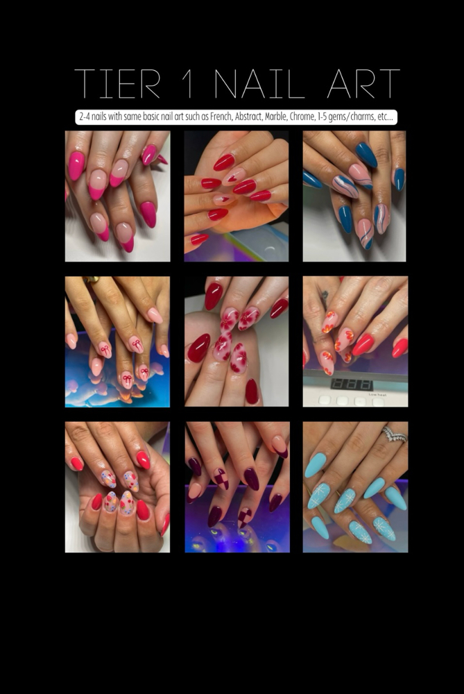 GELX FULLSET TIER 1 NAIL ART