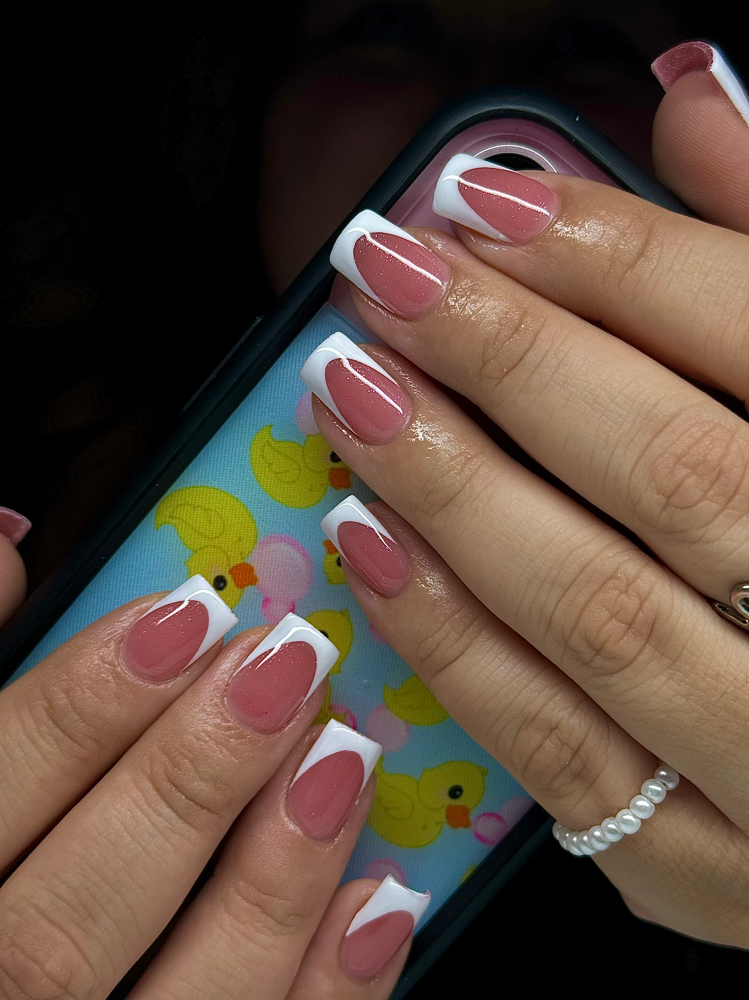 French Tips On All Nails