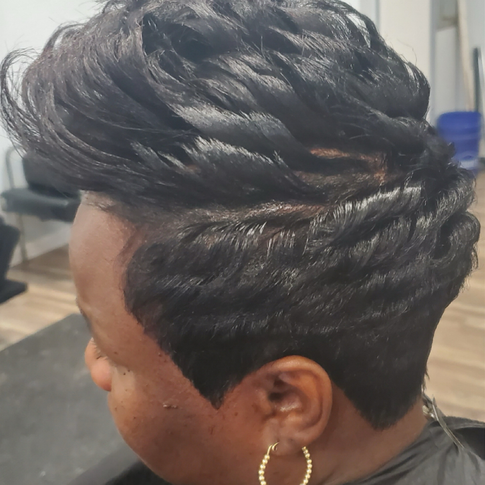 Relax,Cut, & Curls (Virgin Hair) at Luxe Beauty NC in Charlotte, NC
