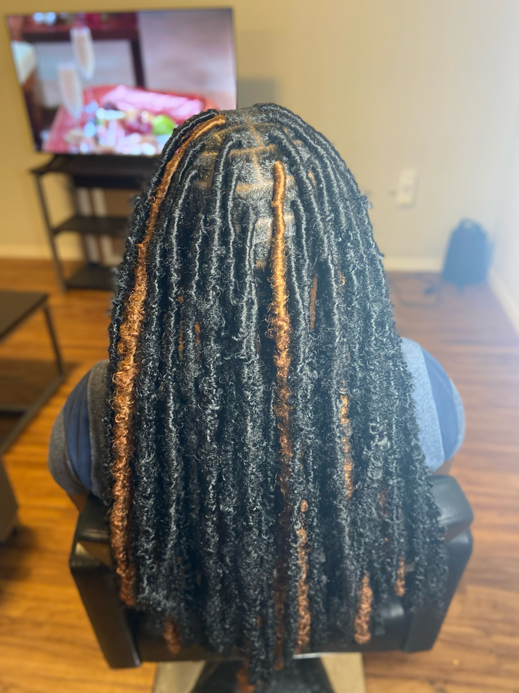Textured Butterfly Locs(midback)