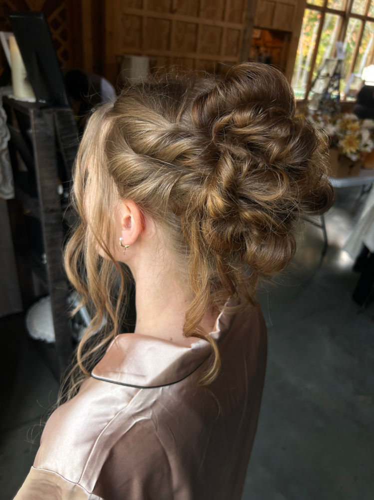 Wedding Updo at hairbyrileyyrenee in Essexville, MI