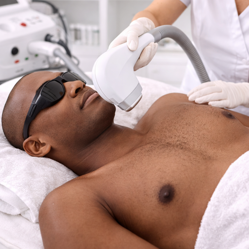 Laser Hair Rmvl Chest/PKG at Belle Brow Microblading in Lancaster, PA