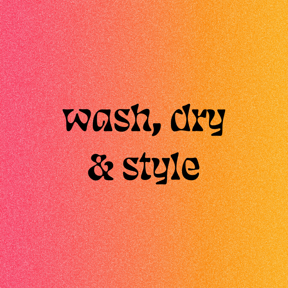 wash, dry & style at october raine studio in temecula, CA
