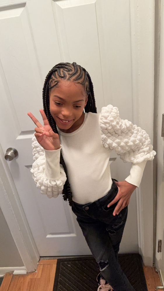 Kids Large Fulani Braids