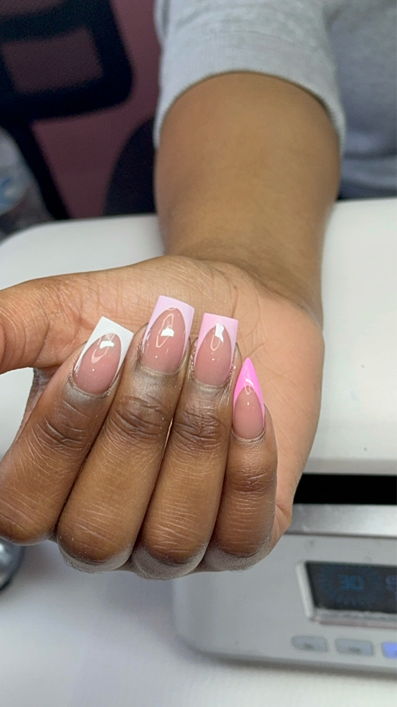 Acrylic Overlay On Natural Nails
