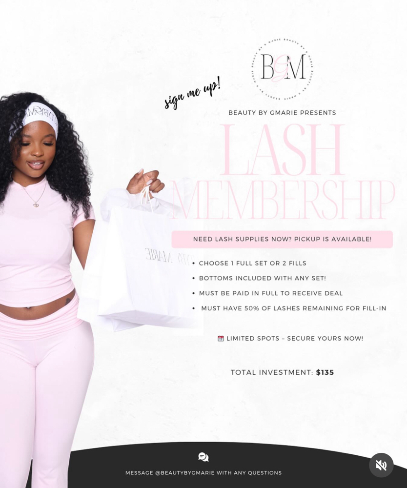 LASH MEMBERSHIP 💗