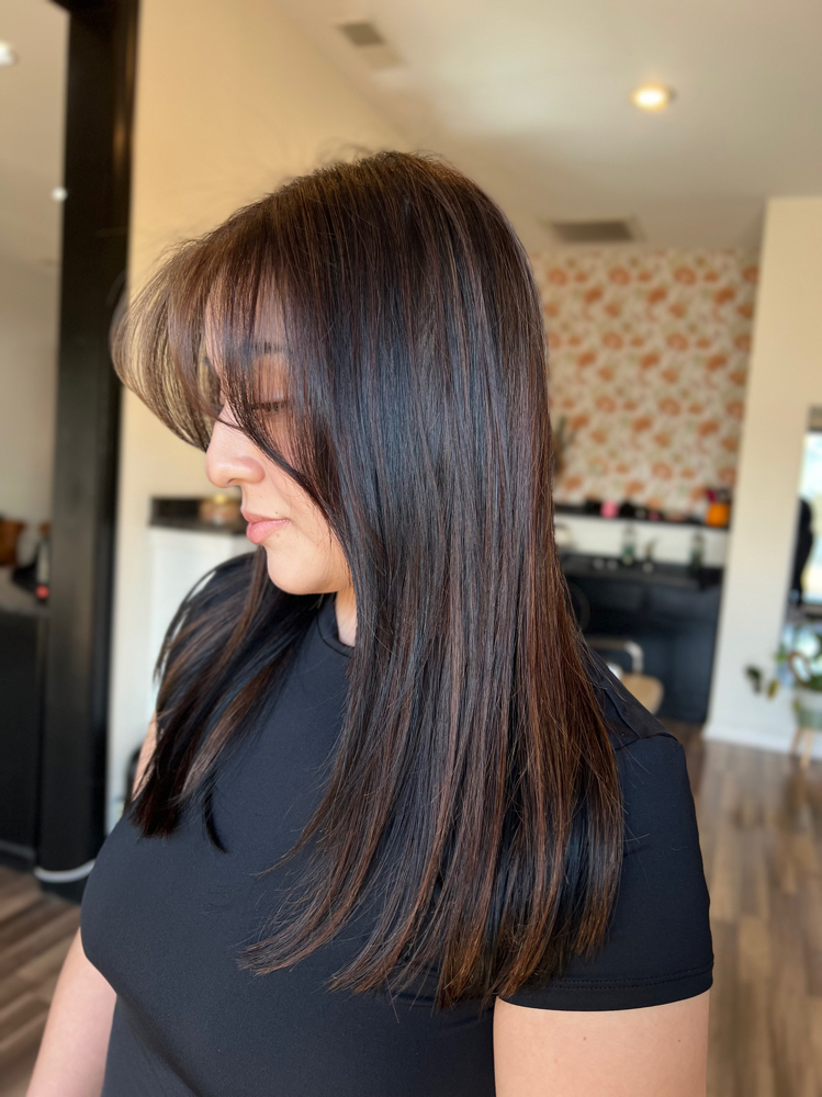 Bang Trim at Daxella Salon in Hernando, MS