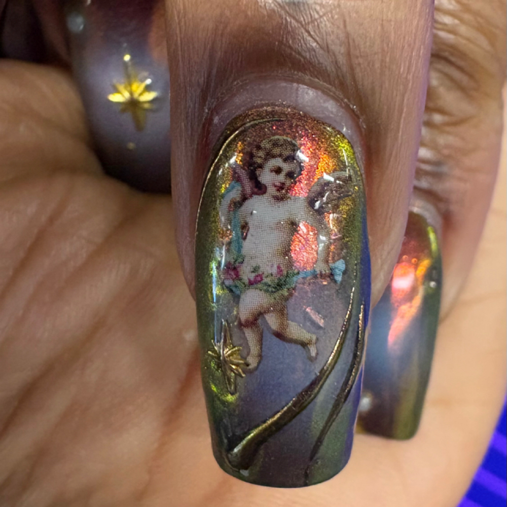 2 Week Acrylic Fill at La Lune Noire Studio in Winston-Salem, NC