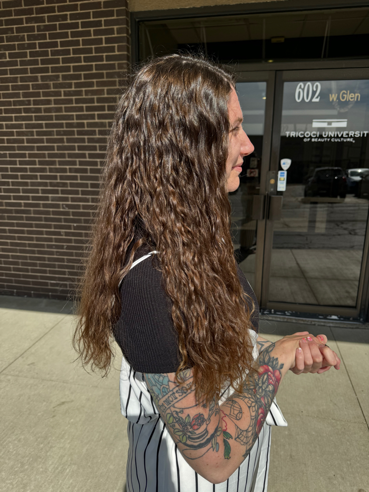 Virgin perm/ relaxer