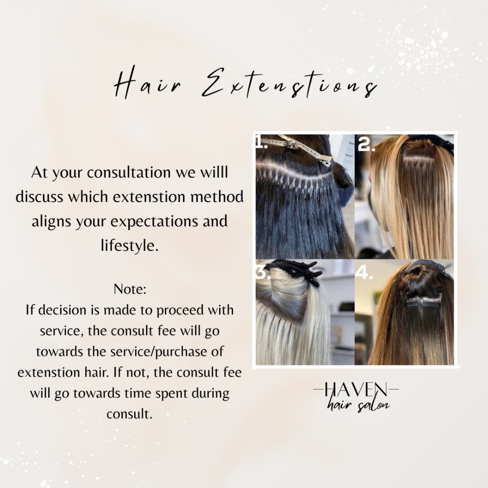 Extensions Consultation at Haven Hair Salon in Sandy Springs, GA
