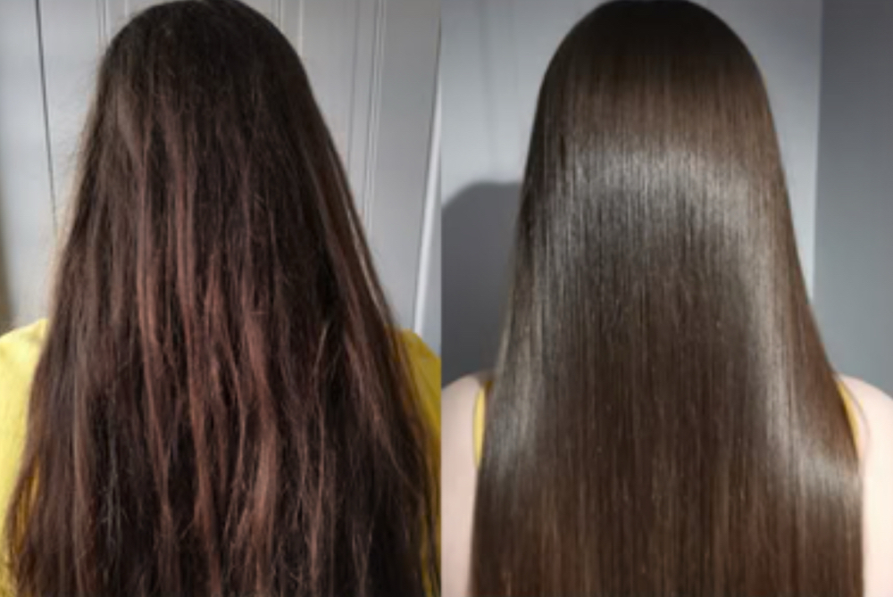 Keratin hair treatment