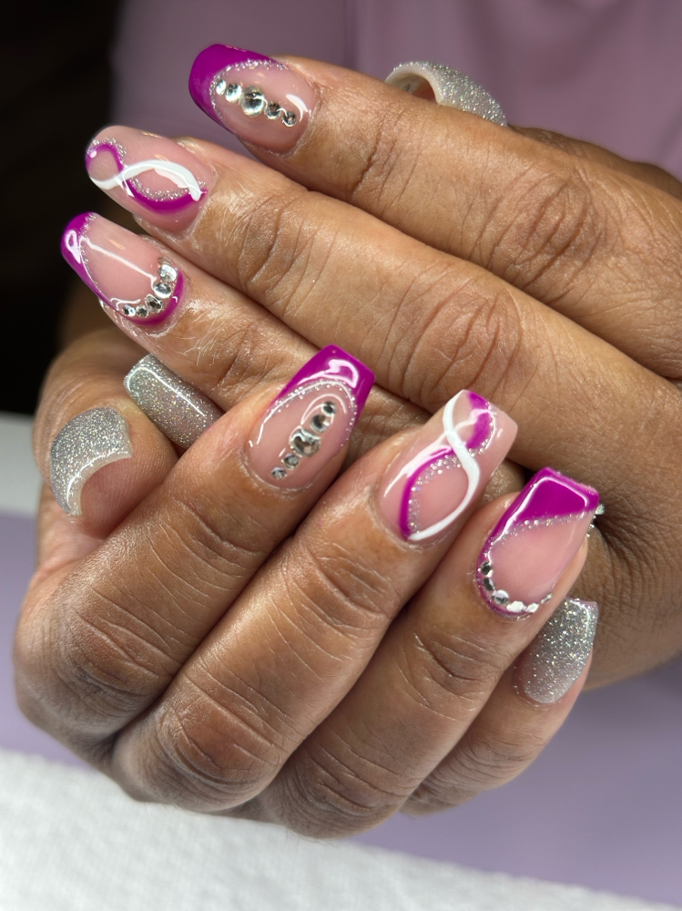 Crystals & Charms at T. Marie Nails in Durham, NC