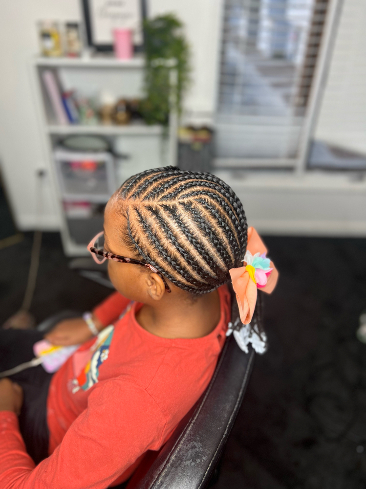 Kids Braids w/ Natural hair