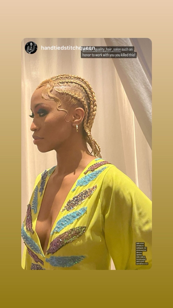 Corn Row Braiding - no hair added-