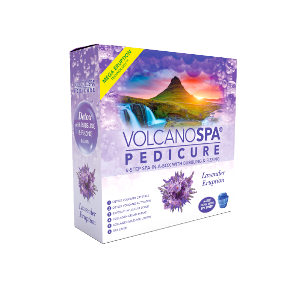 Lavender Eruption Volcano Pedicure