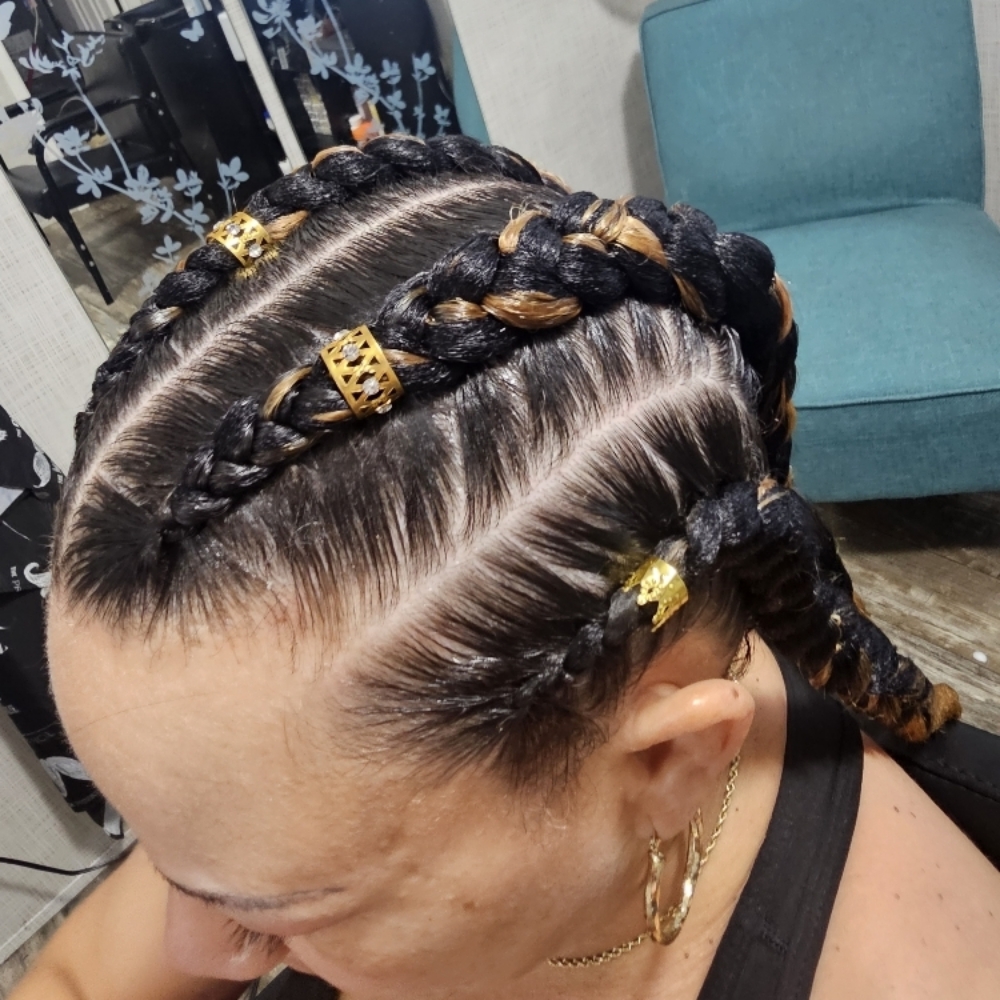 Four Braids at Karshea Hair Salon in Lakeland, FL