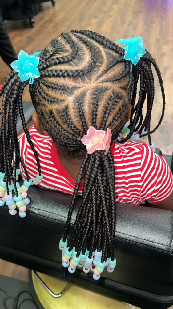 3 Braided Ponytails