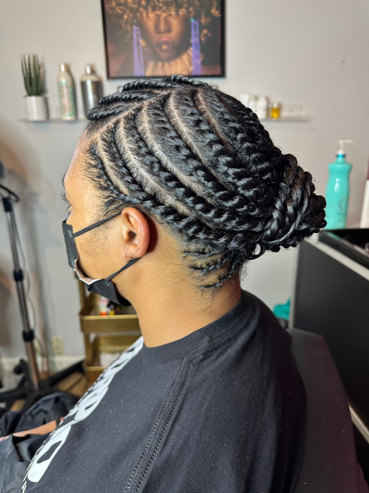 Flat Twist Style/Long Hair