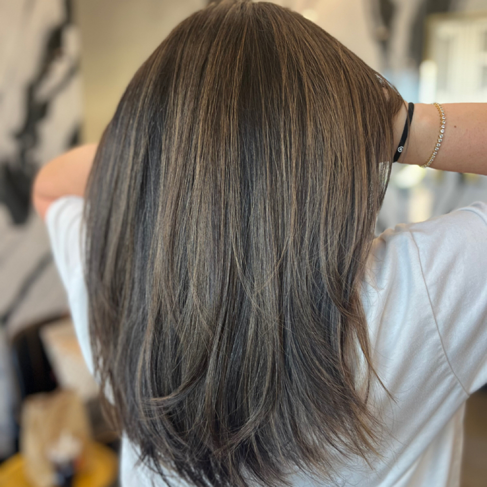 Partial Foil Lighteneing Service at Shade & Shear in League City, TX