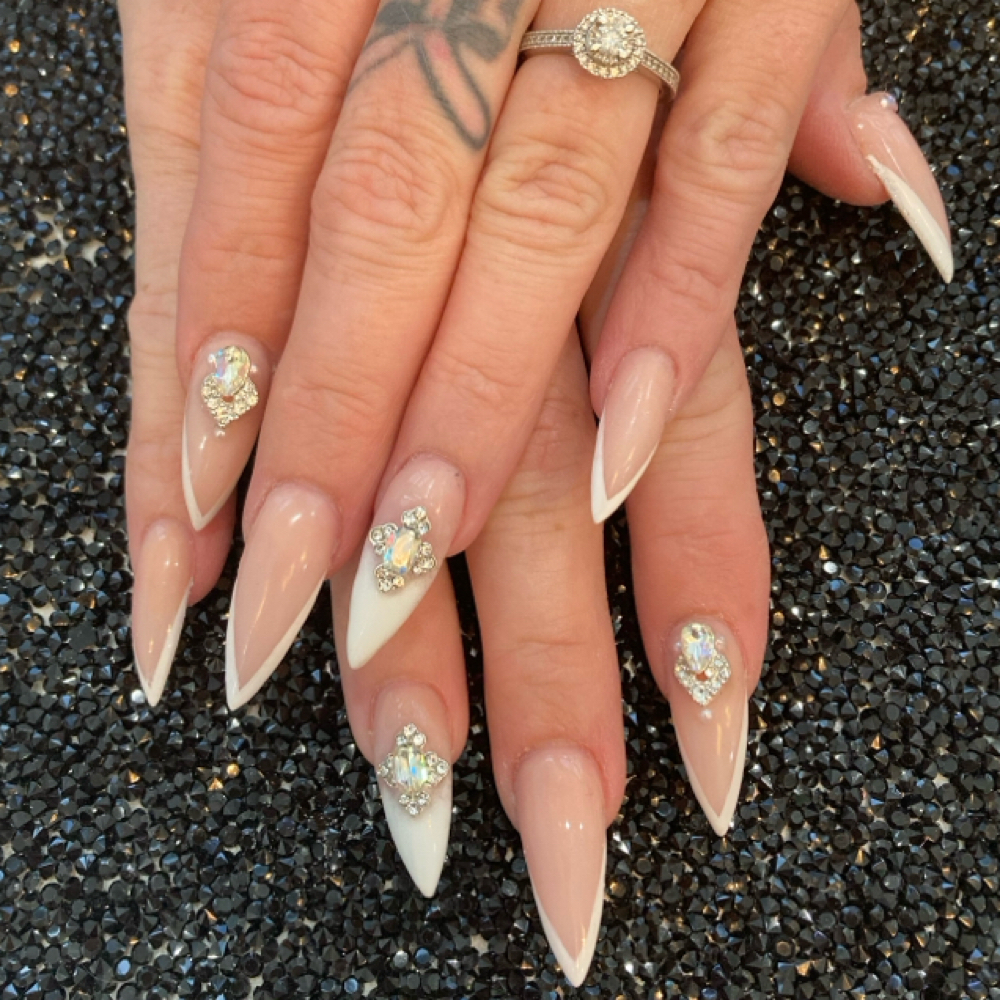 Model Wedding Nails at Nails with Emily V in Las Vegas, NV
