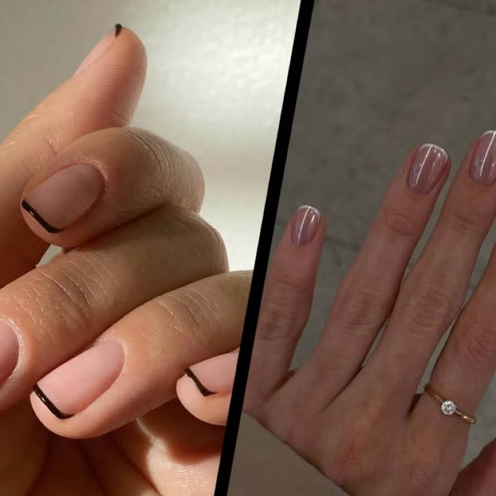 Micro French Tip at Tracy’s Nails Pro in San Francisco, CA