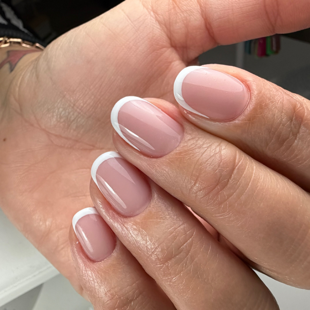 Short nails/French design at Julia Nails Florida in Orlando, FL