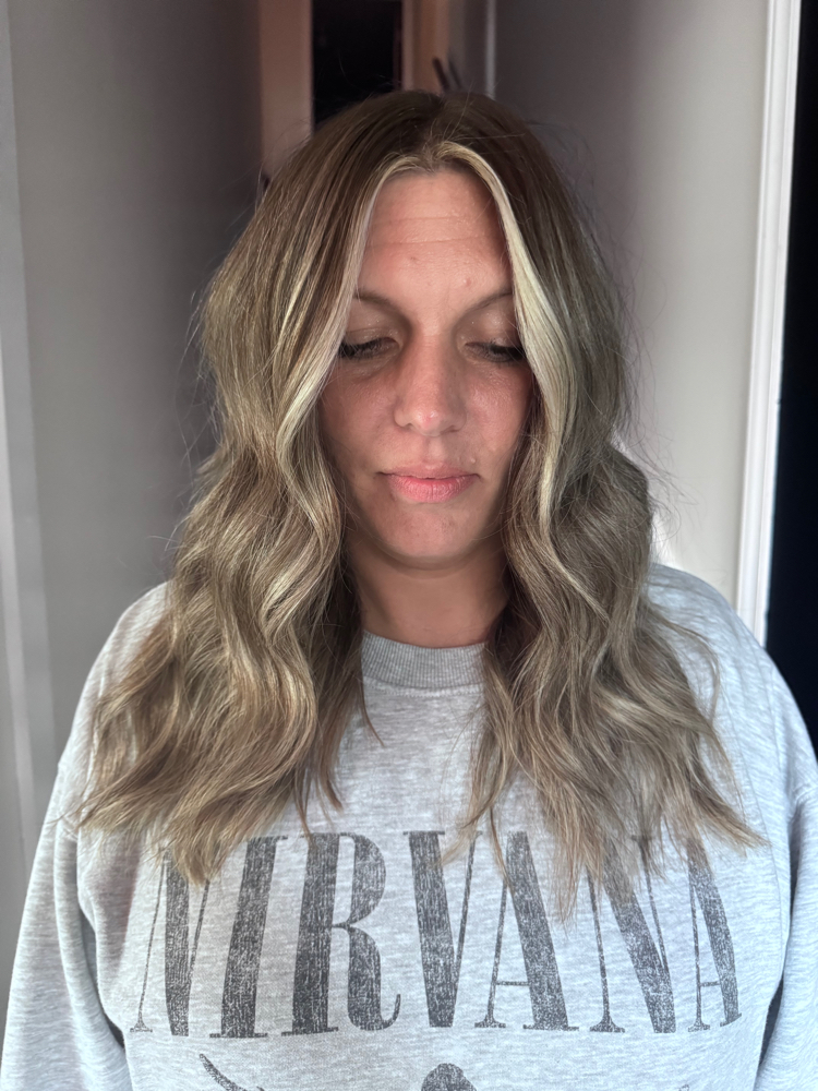 Highlight + Lowlight at Spencer at Blonde and Bloom Hair Salon in Jacksonville, NC