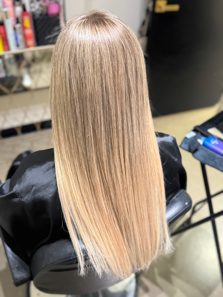 Blonding Session For Long Hair