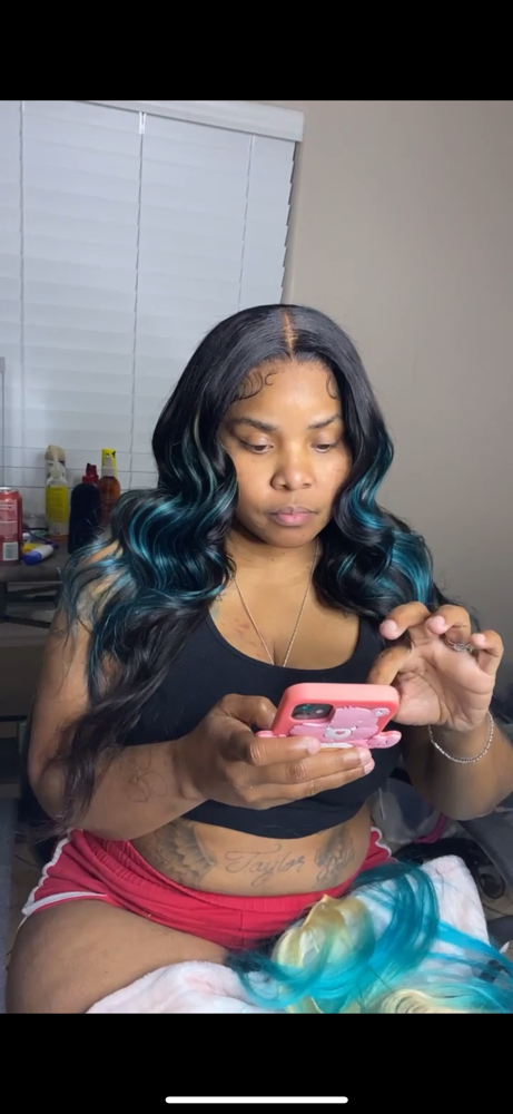 Closure Quick Weave 🖤 at Kaelen Curtis in Houston, TX