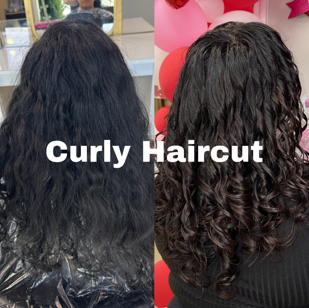 Curly Haircut + Treatment