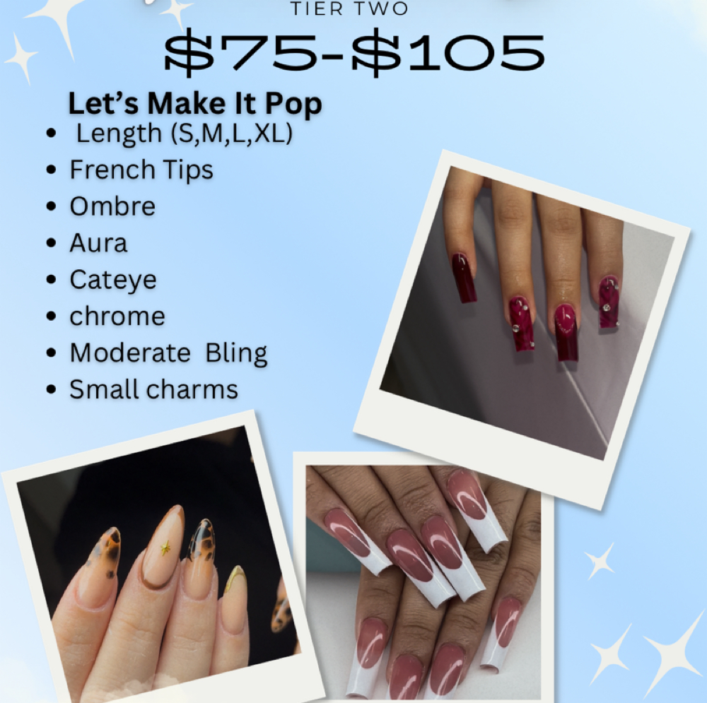 TIER TWO (Acrylic, Gelx) at Maaseiah Salon in Bethesda, MD