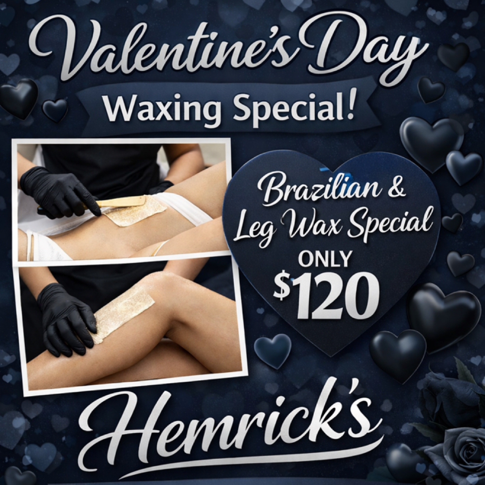 Brazilian & Lower leg Wax Special at Hemrick’s in Seaside, CA