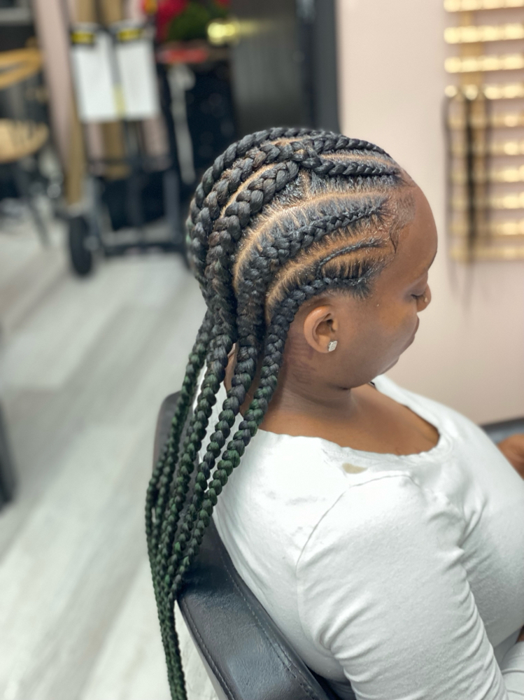 6-8 Feed In Braids