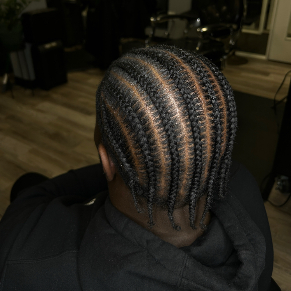 8 Basic Stitch Cornrows