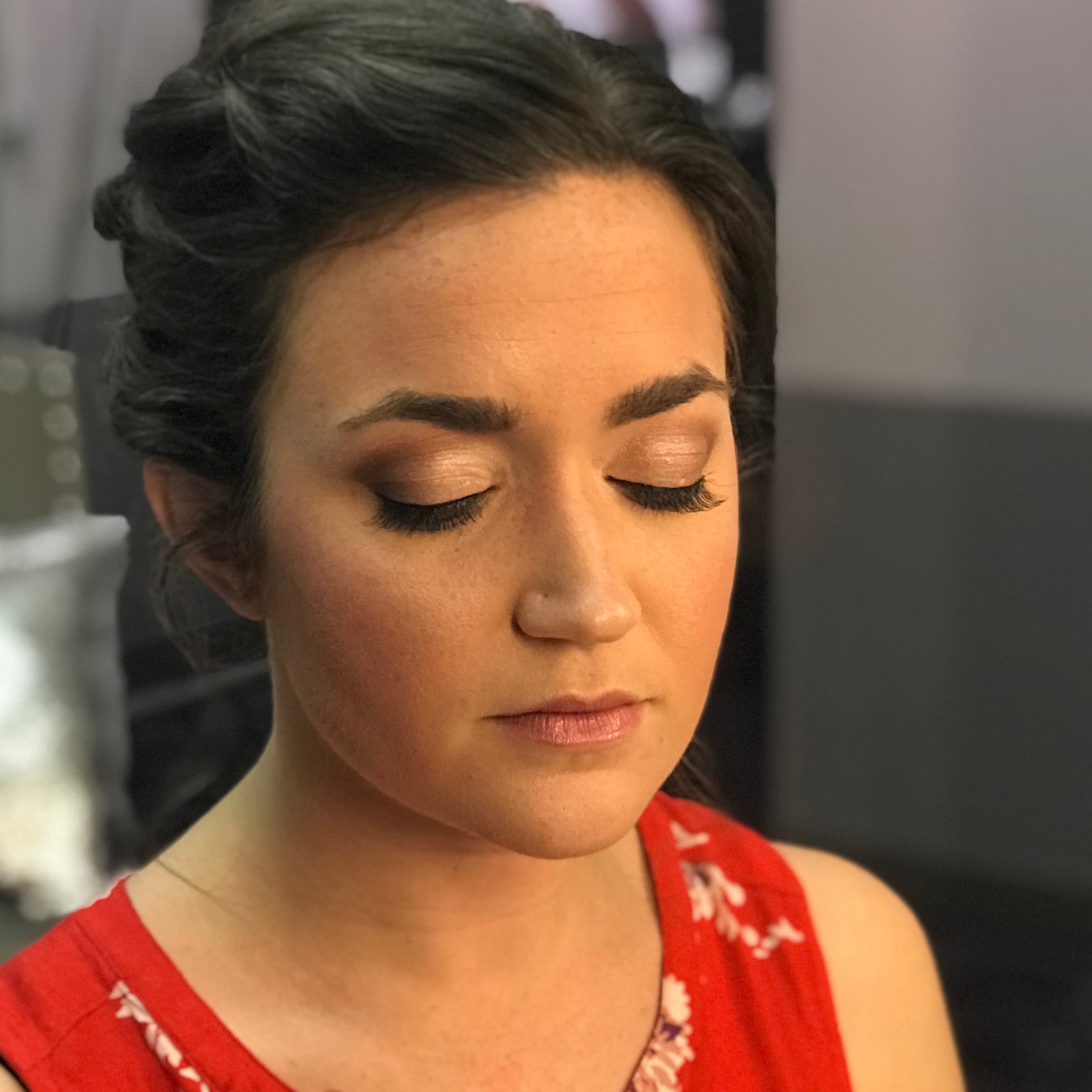 Bridal makeup at Knot Just Hair by Carly in Centerville, OH