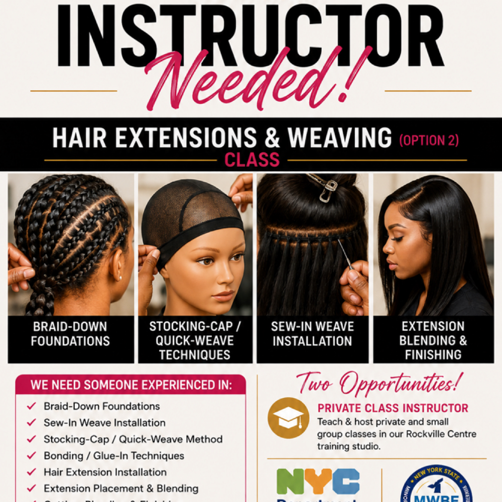 Hair Extensions & Weaving Certifica at All in one beauti and Training studio in Brooklyn, NY