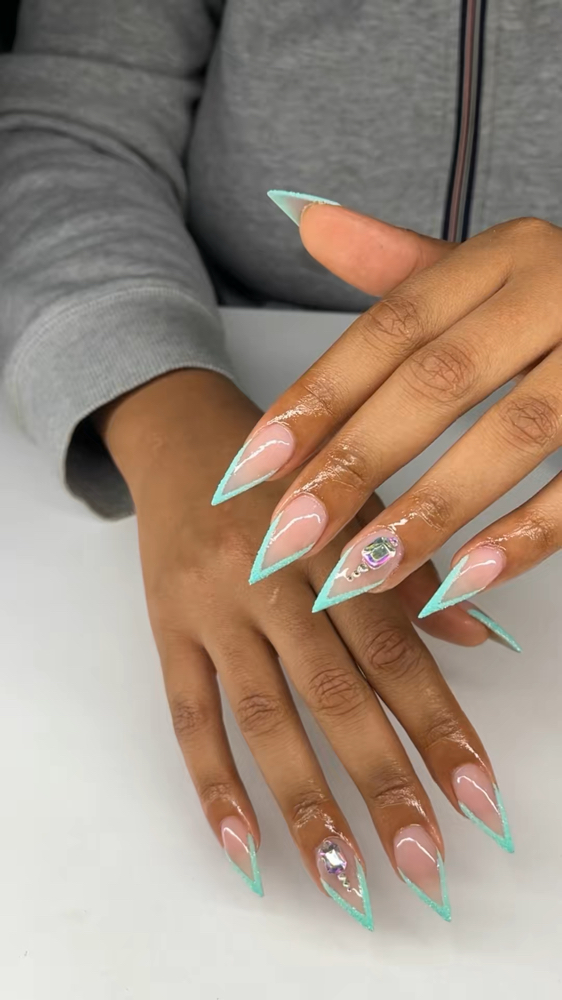 Stiletto Shape at The Nail Junkie Nailuxury in Cincinnati, OH