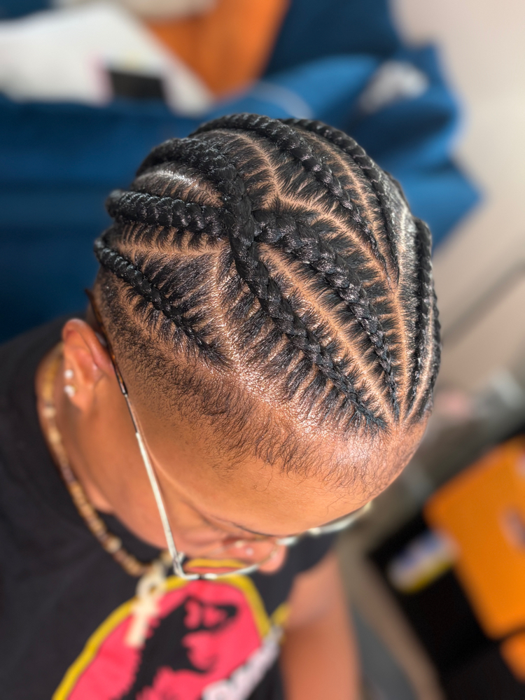 8 Stitch Braids (Simple Design) at Styles By Lacci in Glendale, AZ
